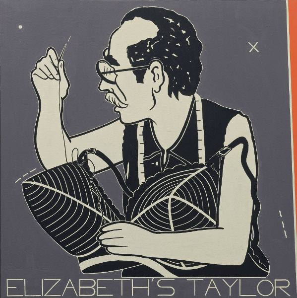 Who’s afraid of Steve Gianakos ? : Elizabeth's Taylor, 1985 Courtesy Semiose galerie, Paris, cl. A. Mole